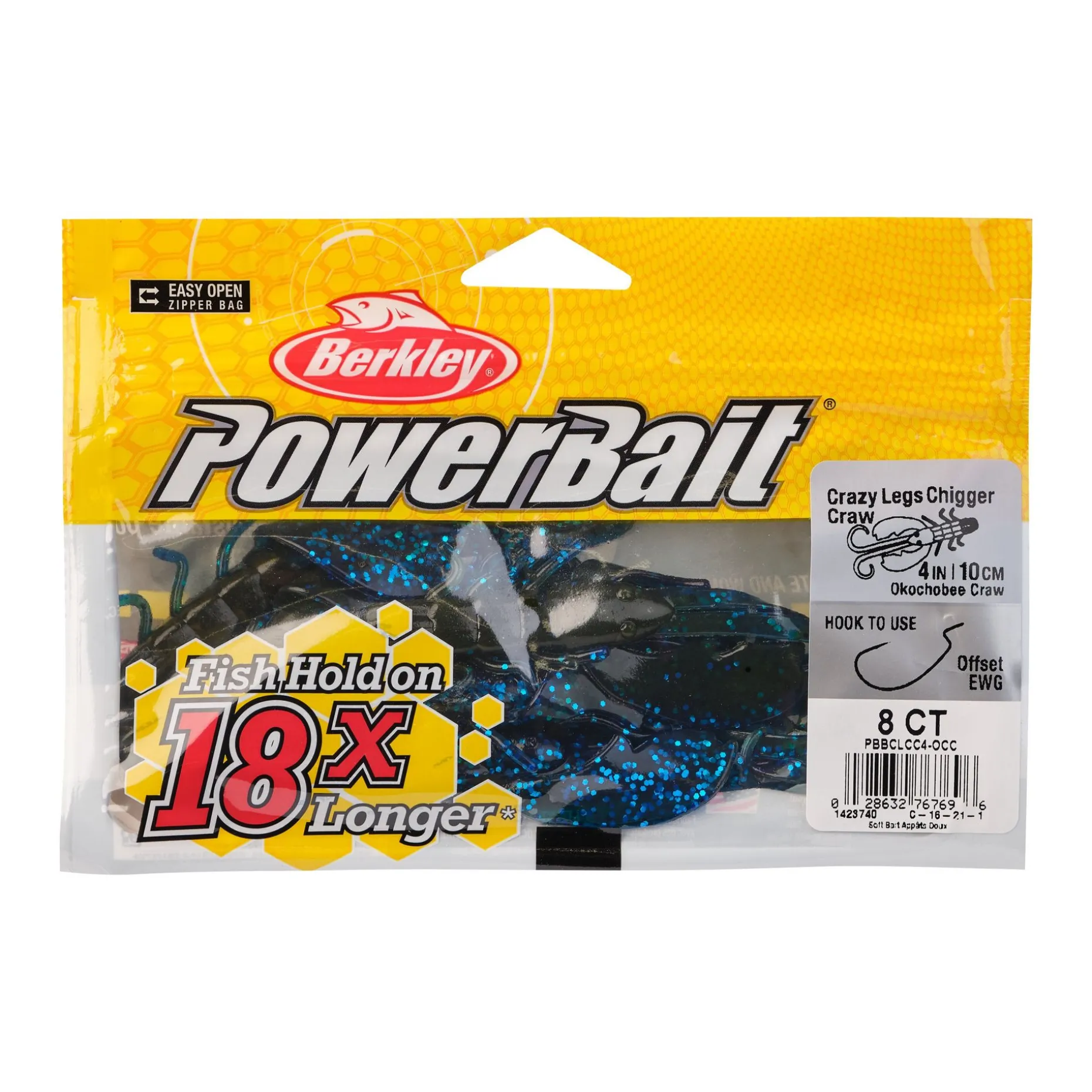 Berkley PowerBait® Crazy Legs Chigger Craw
