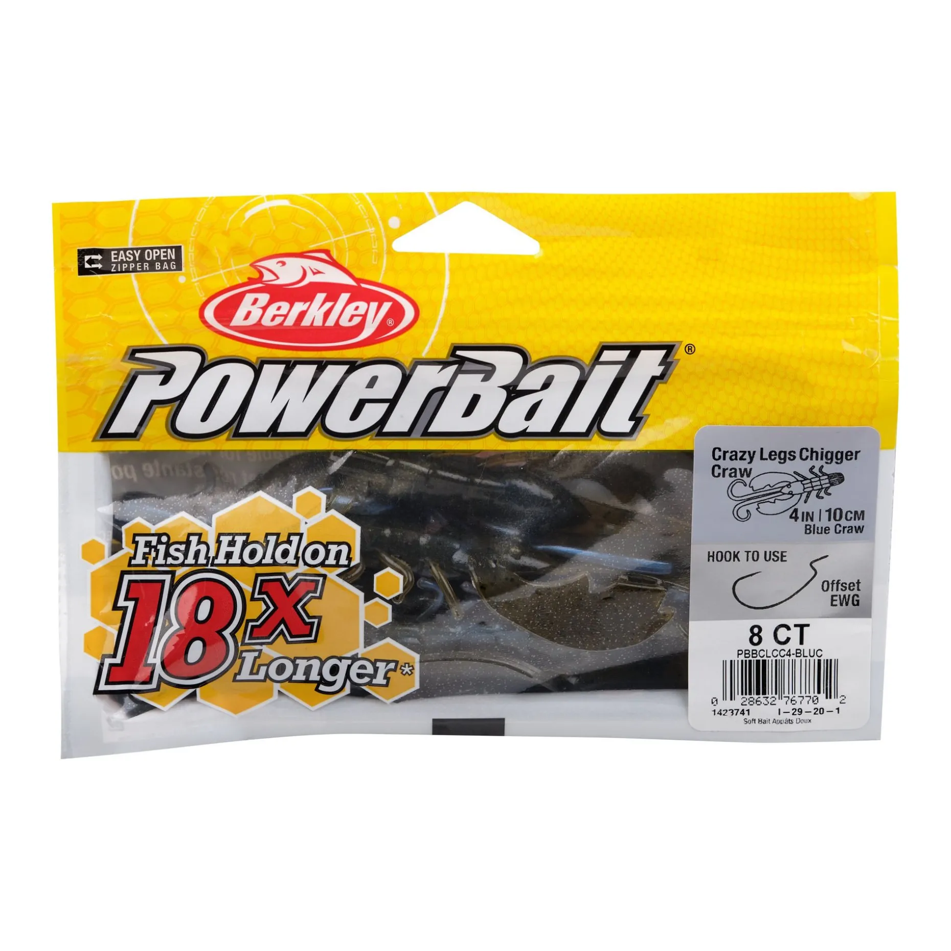 Berkley PowerBait® Crazy Legs Chigger Craw