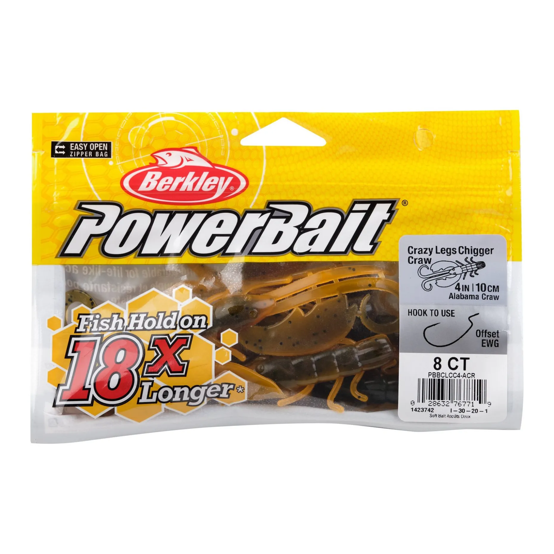 Berkley PowerBait® Crazy Legs Chigger Craw