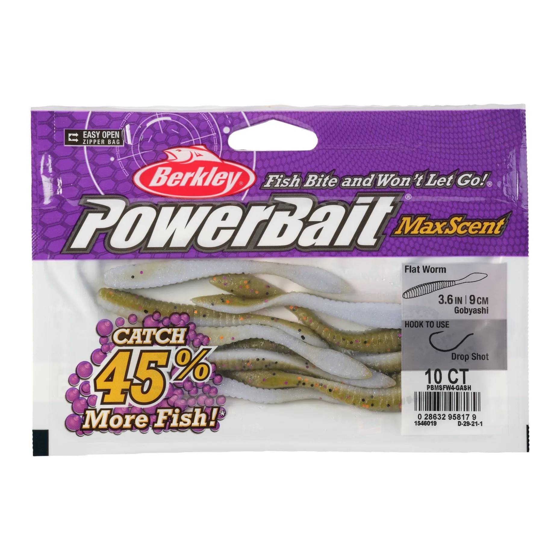 Berkley PowerBait® MaxScent Flat Worm