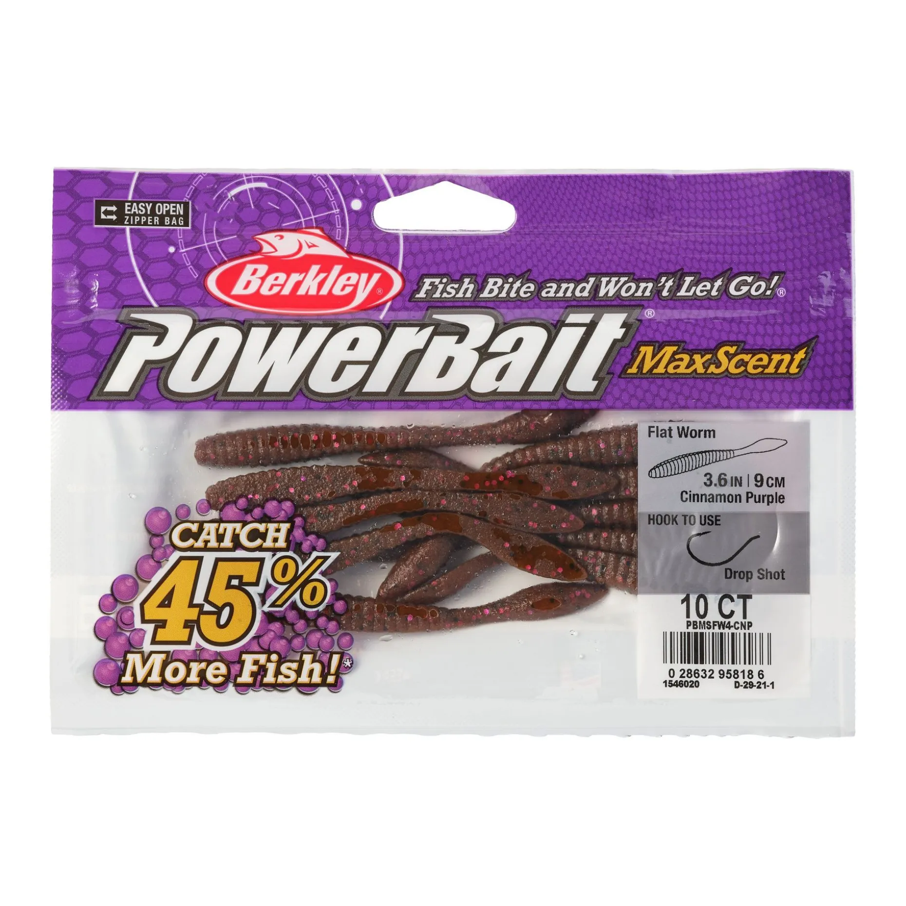 Berkley PowerBait® MaxScent Flat Worm