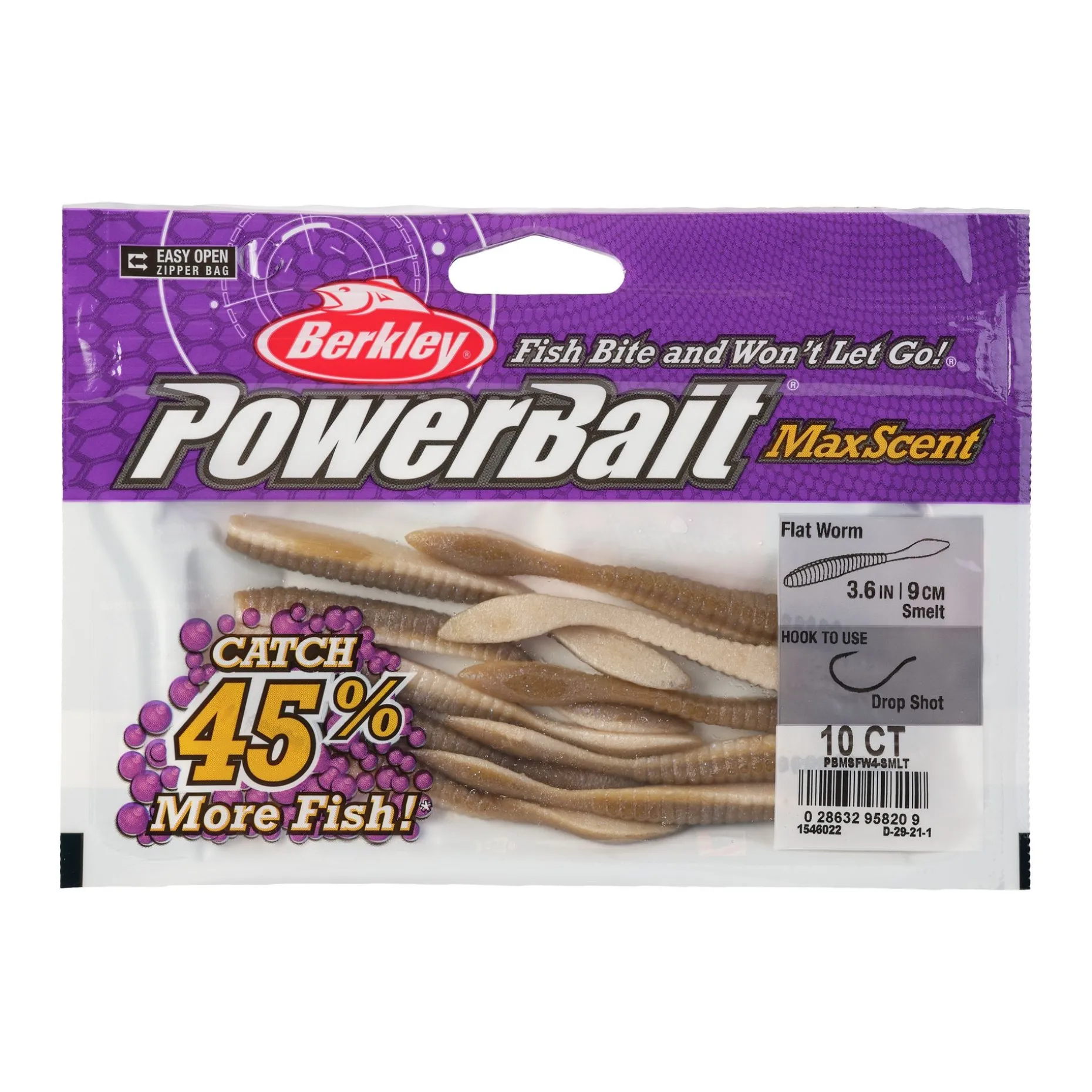 Berkley PowerBait® MaxScent Flat Worm