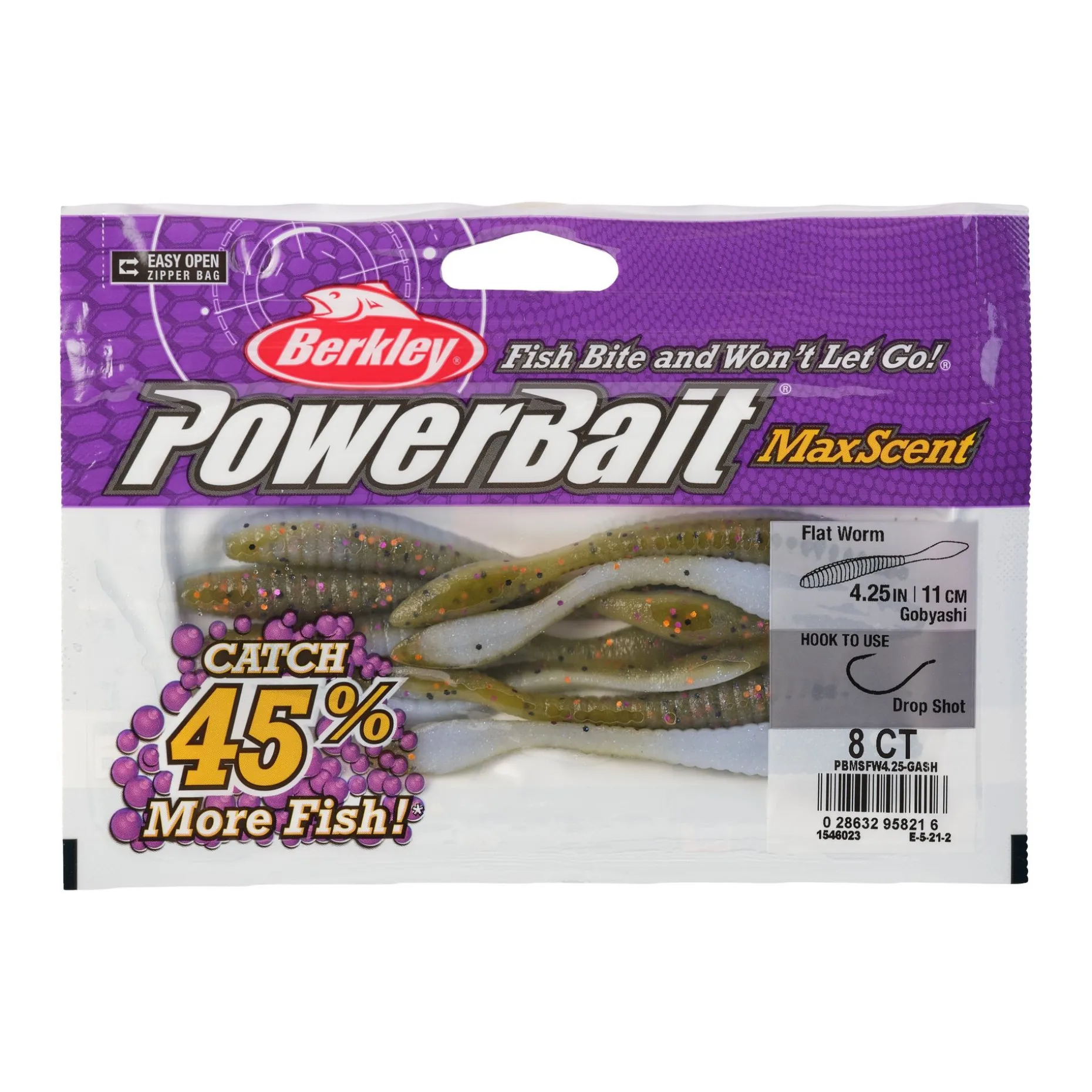 Berkley PowerBait® MaxScent Flat Worm