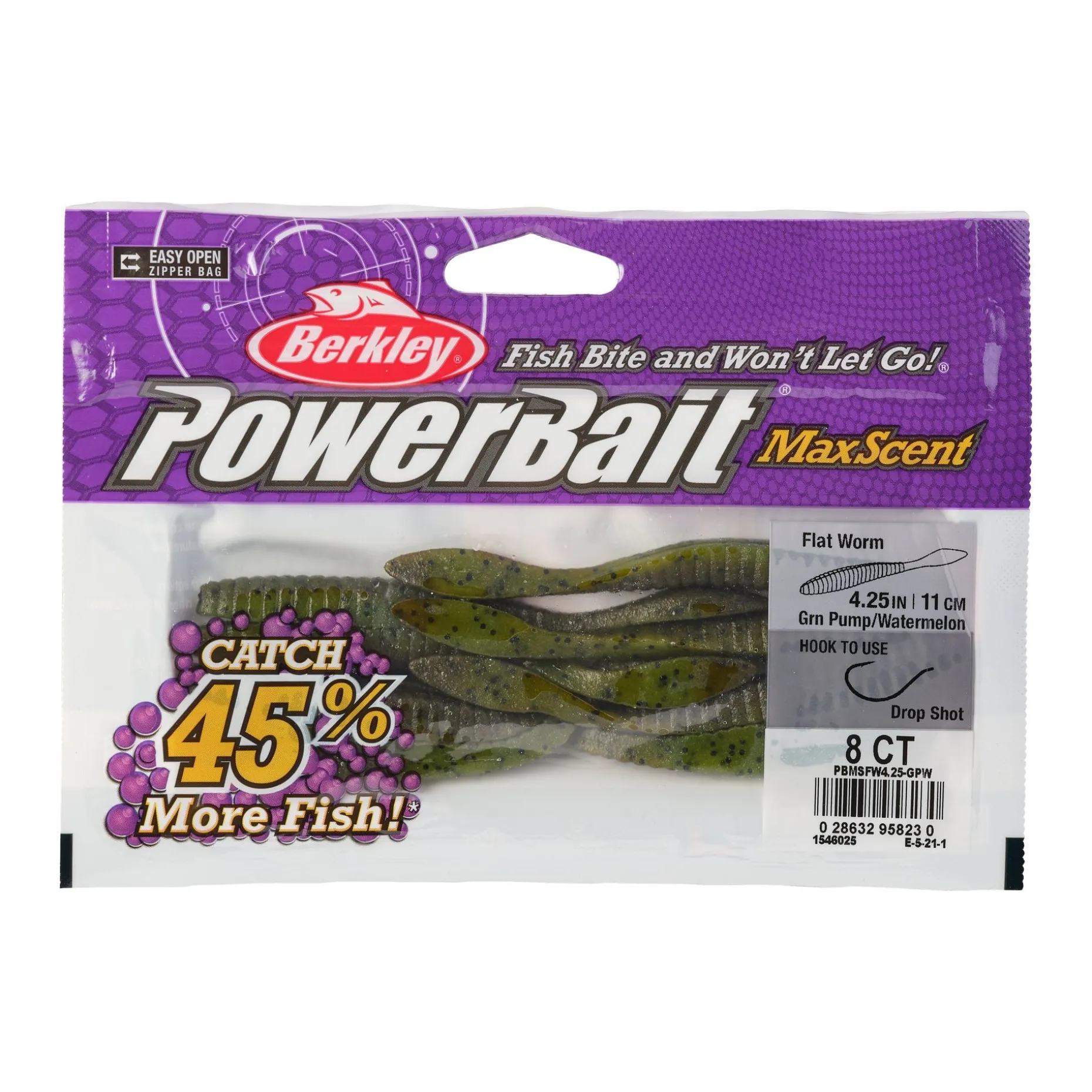 Berkley PowerBait® MaxScent Flat Worm