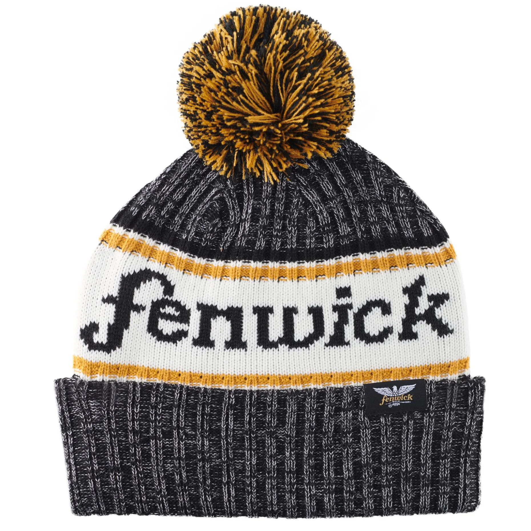 Fenwick Classic Rib Knit Beanie with Pom-Pom
