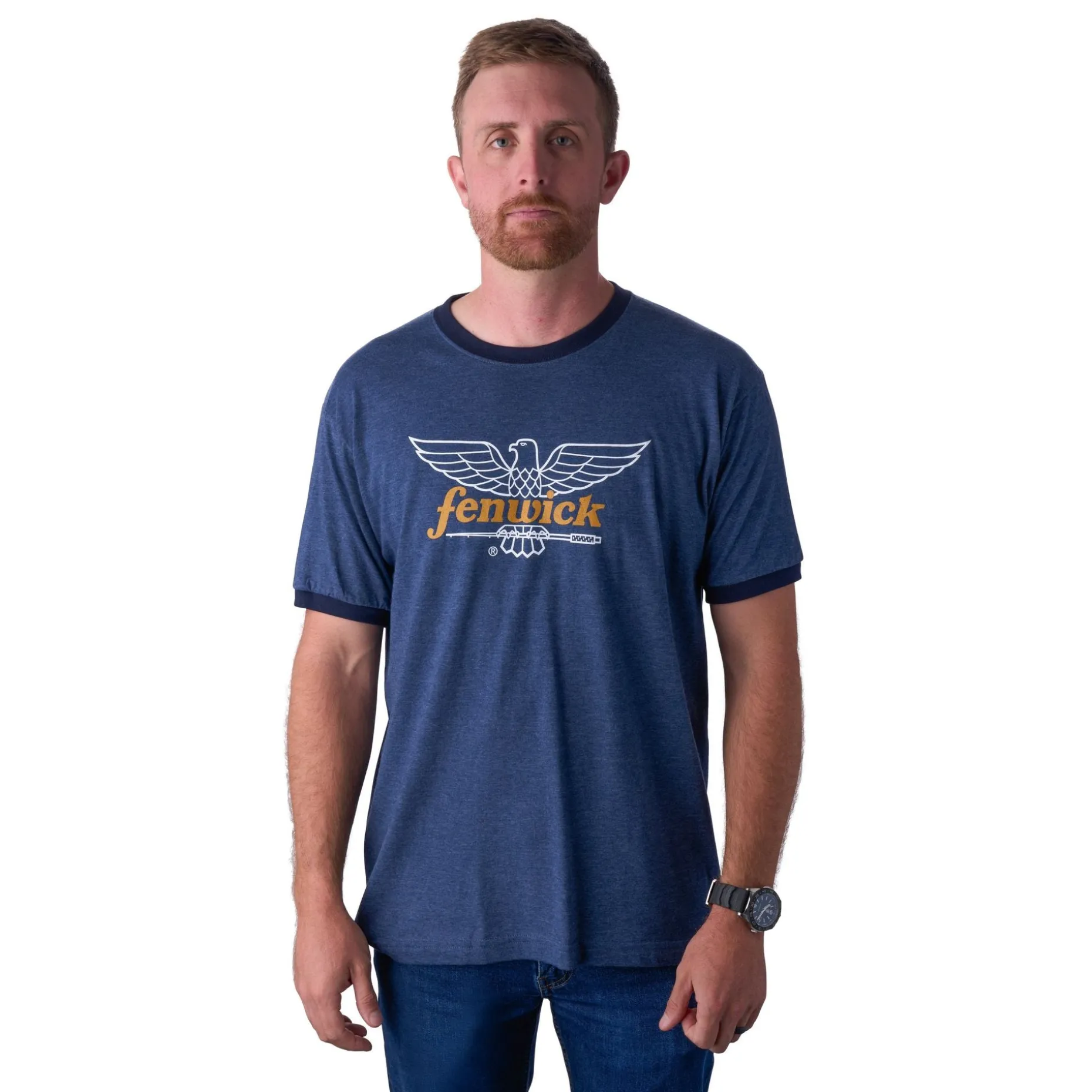 Fenwick Logo Short Sleeve Ringer T-Shirt