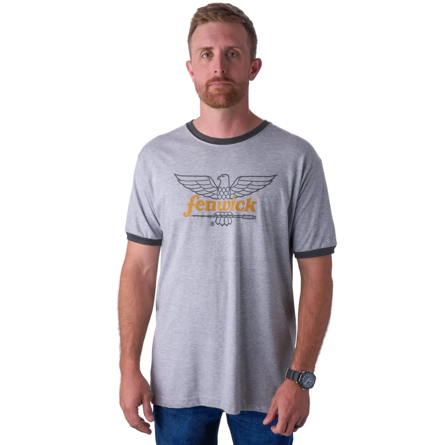 Fenwick Logo Short Sleeve Ringer T-Shirt