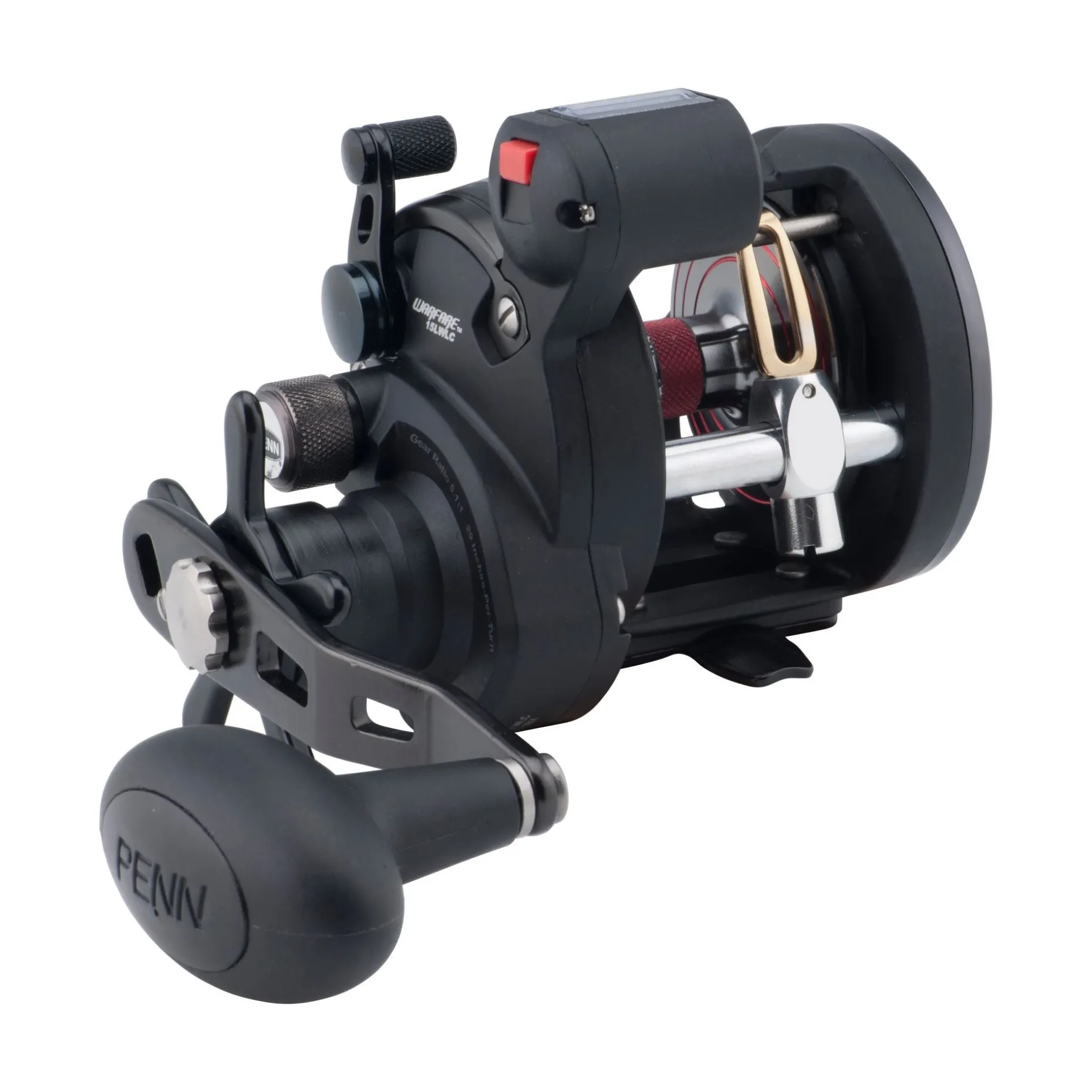 PENN Warfare™ Star Drag Level Wind Conventional Reel with Line Counter